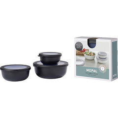 Multischüssel-Set MEPAL Cirqula 3-teilig nordic black