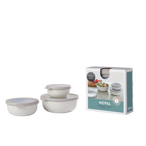 Multischüssel-Set MEPAL Cirqula 3-teilig nordic white