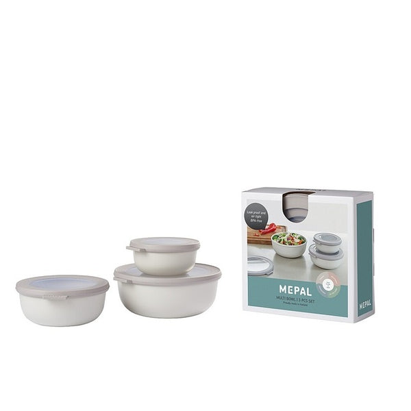 Multischüssel-Set MEPAL Cirqula 3-teilig nordic white