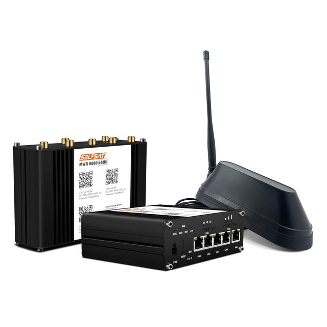MWR 5560 eSIM 5G Router + SHARK Antenne schwarz