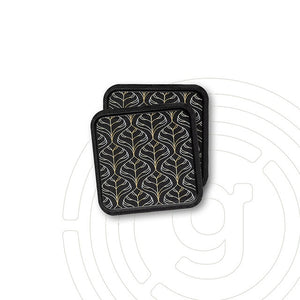 Nano-Gel Untersetzer 2er Set Elegance – schwarz
