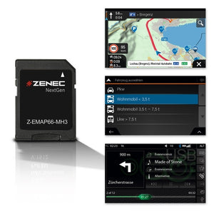 Navigationssoftware ZENEC Z-EMAP66-MH3 für Reisemobile
