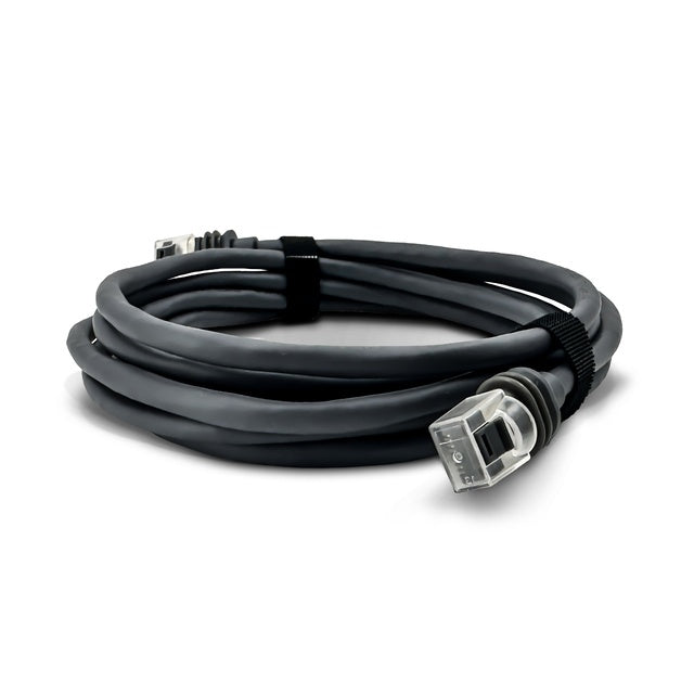 Netzwerkkabel 3 m mit Anschlussabdichtung – grau