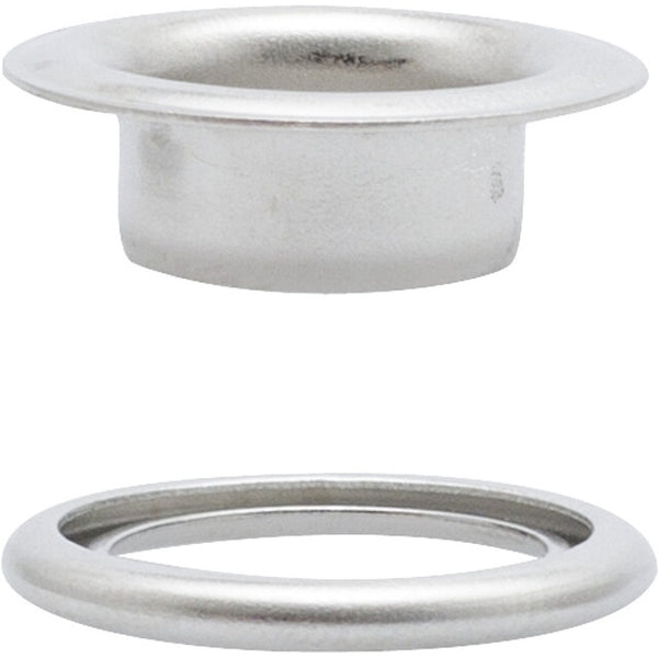 Ösen mit Scheiben 8 mm - Prym Messing vernickelt