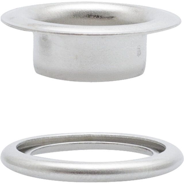 Ösen mit Scheiben Prym 14mm silber - 10 Stück