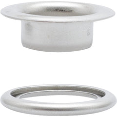 Ösen mit Scheiben Prym 14mm silber - 10 Stück