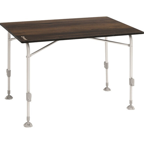 Outwell Campingtisch Berland Klapptisch Aluminiumgestell schwarz 100 bis 118 cm