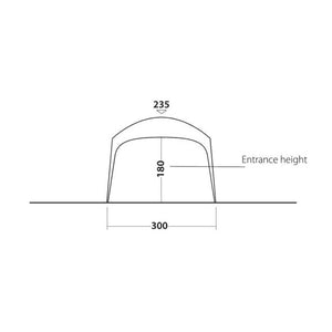 Pavillon Outwell Summer Lounge M blau - Wetterfest - 4