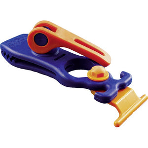 Peggy Peg Schnellspannklemme Crocodile Peggy stufenlos blau Polyamid 4 St. - 2