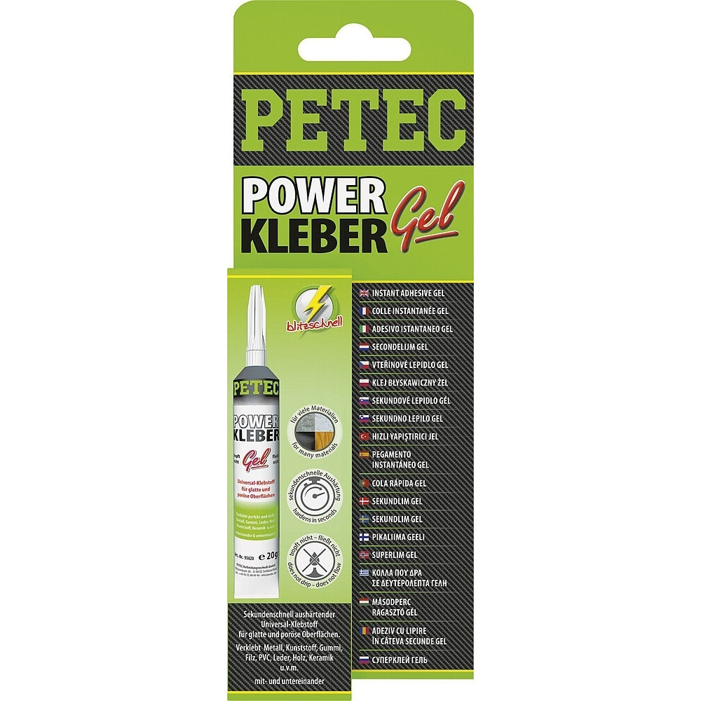 PETEC Power Sekundenkleber Gel 20 g