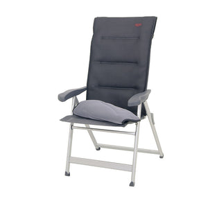 Polsterauflage Deluxe Crespo schwarz/grau - Pflegeleicht