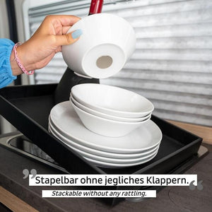 Porzellan-Magnet-Bowls silwy 2er-Set, weiß - 2