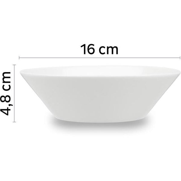 Porzellan-Magnet-Bowls silwy 2er-Set, weiß - 3