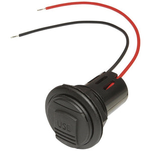 Power USB Einbausteckdose 12–24V mit Deckel - 2