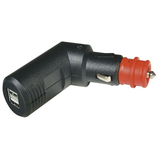 PRO CAR Doppel-USB-Ladestecker 12–24V winkelbar