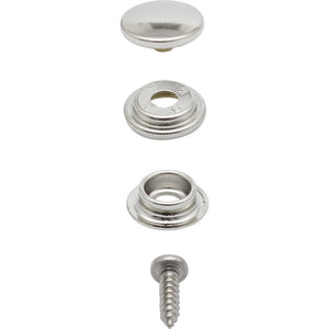 Prym Druckknöpfe Messing vernickelt 15 mm anschraubbar 10 St.