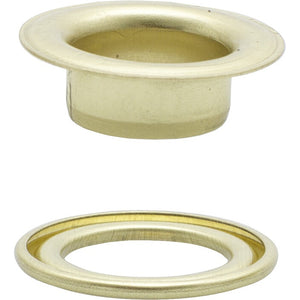 Prym Ösen mit Scheiben 11 mm Messing – 15 St.