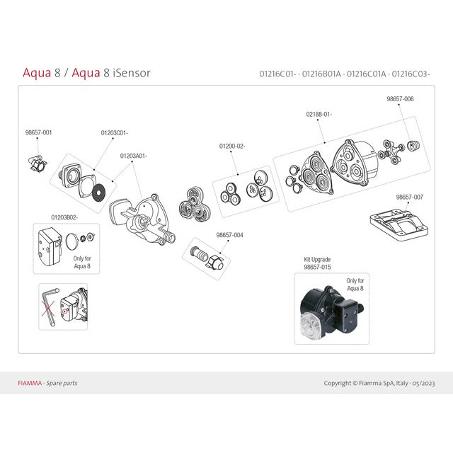Pumpenfilterkit für Aqua 8 - FIAMMA