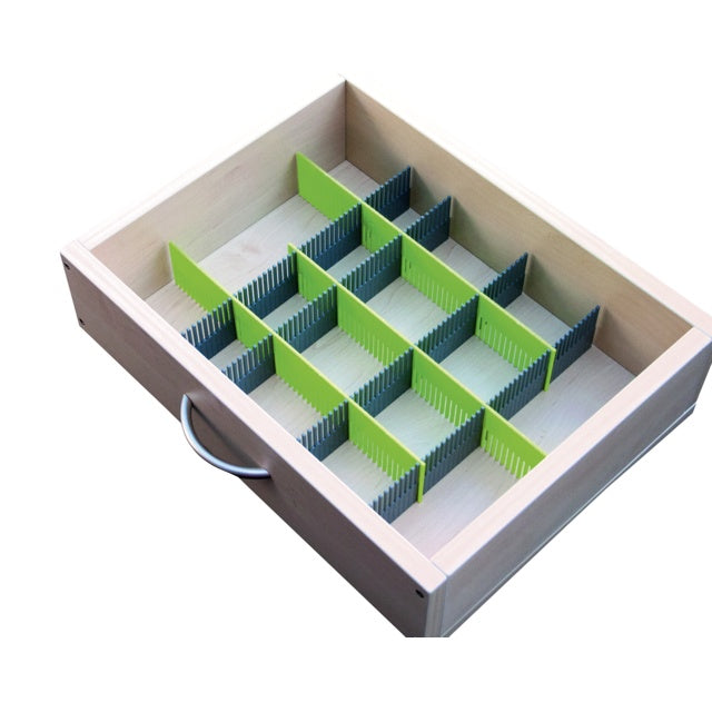 purvario Stauleisten 8-tlg. – steingrau/limonengrün