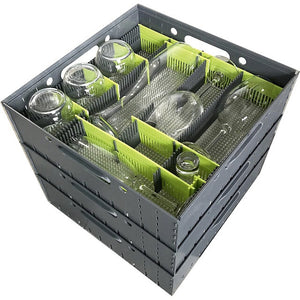 purvario STAUTOWER 3er-Set Stapelboxen anthrazit - 3