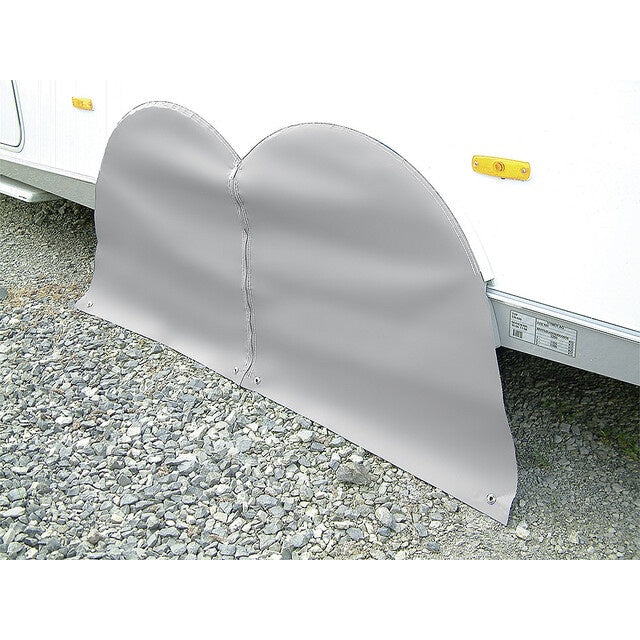 Radabdeckung Wigo grau für Tandem Caravans ab 2002