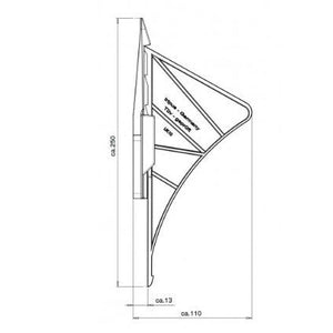 Radkeil tripus Kunststoff weiß 1 Stück - Auffahrkeil