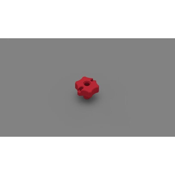 Rändelschraube rot für Carry Bike XL A und Pro - 2