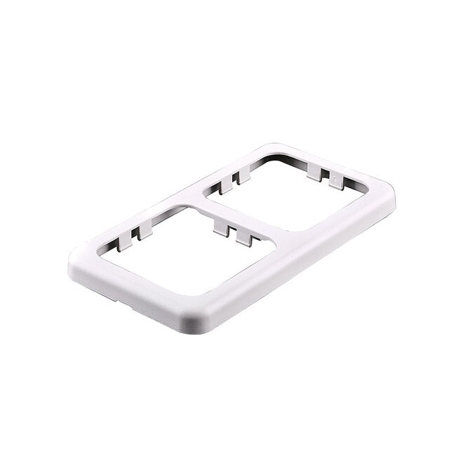 Rahmen 2-fach weiß 113x60 mm für Steckdosen