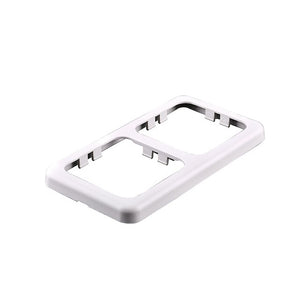 Rahmen 2-fach weiß 113x60 mm für Steckdosen - 2