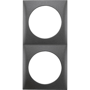 Rahmen Berker anthrazit 2-fach Steckdose