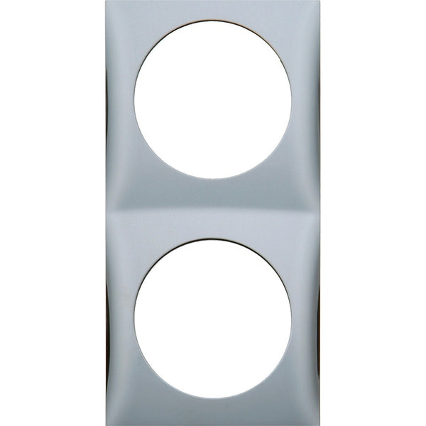 Rahmen Berker chrom glänzend 2-fach für Schalter