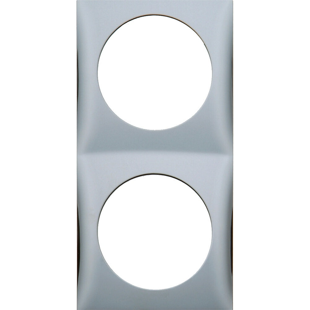 Rahmen Berker grau 2-fach für Steckdosen