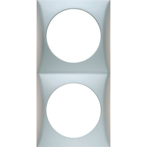 Rahmen Berker grau 2-fach für Steckdosen - 2