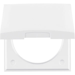 Rahmen Berker Klappdeckel weiß | Steckdosen & Schalter