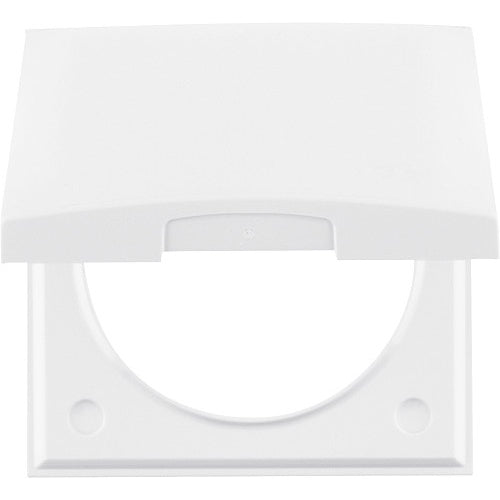 Rahmen Berker Klappdeckel weiß | Steckdosen & Schalter