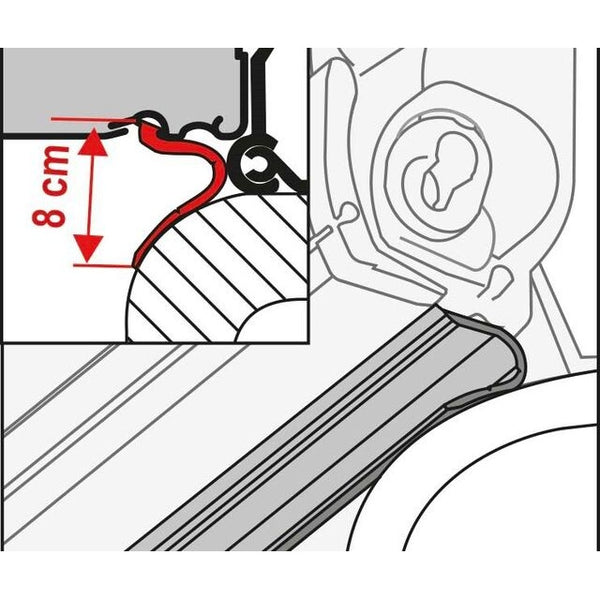 Rain Guard Abdichtung für Markisen - 1 Rolle 20m