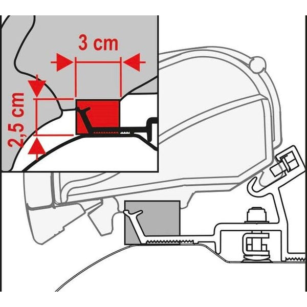 Rain Guard F65/F80S 50 cm - FIAMMA - 2