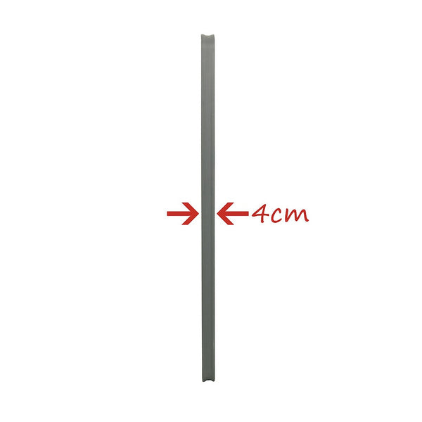 Rechteckiger klappbarer Tisch Anthrazit - 3