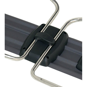 Rechteckiger klappbarer Tisch Anthrazit - 4