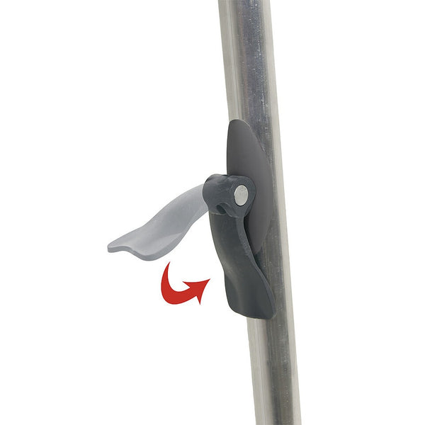 Rechteckiger klappbarer Tisch Anthrazit - 9