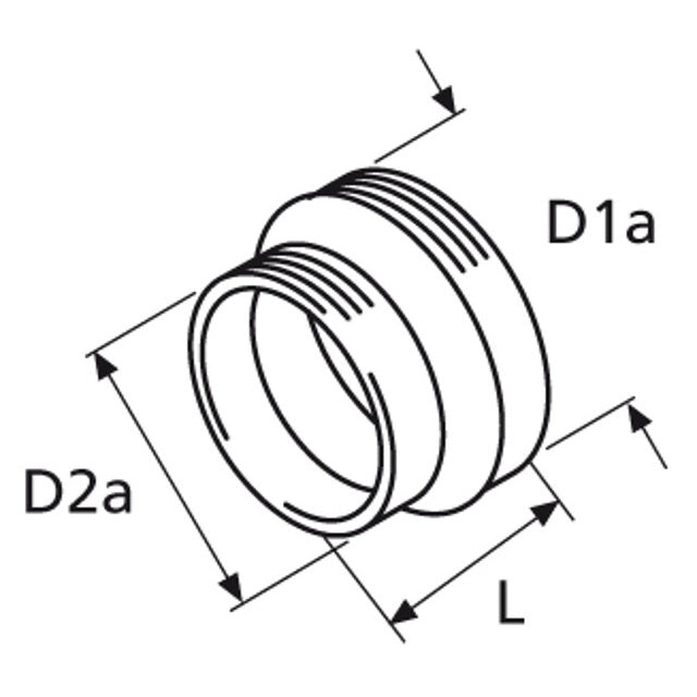 Reduzierung 90/80 Ø80 mm – Webasto Zubehör