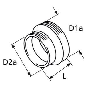 Reduzierung 90/80 Ø80 mm – Webasto Zubehör