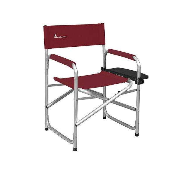 Regiestuhl Isabella rot mit Seitenablage und klappbar