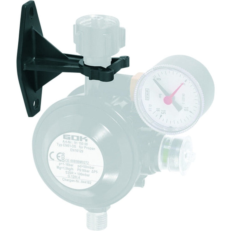 Reglerhalterung GOK schwarz für Gasgeräte