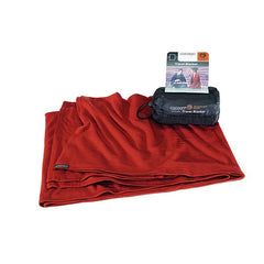 Reisedecke Cocoon Merino 180x140 – graphite blue