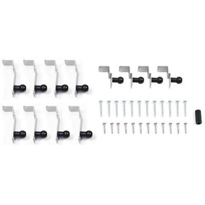 REMIS Befestigungsklammern Montageset REMItop Vario II schwarz 24 bis 55 mm