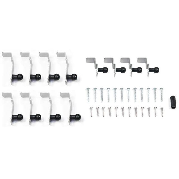 REMIS Befestigungsklammern Montageset REMItop Vario II schwarz 24 bis 55 mm
