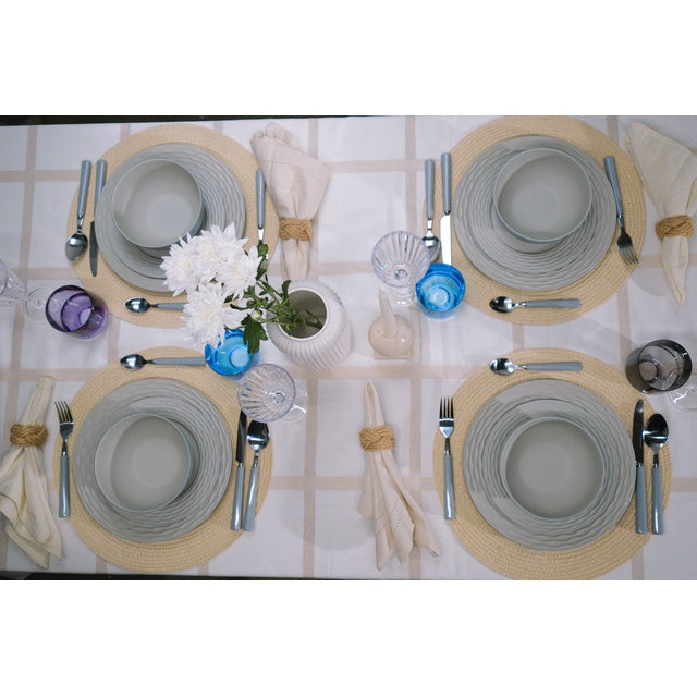 Riple Sand Geschirrset 12-tlg. grau – für 4