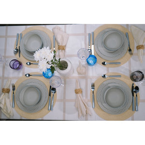 Riple Sand Geschirrset 12-tlg. grau – für 4 - 2