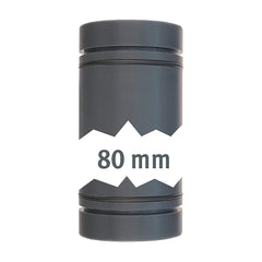 Rohr 40 mm mit O-Ring, 80 mm Entleerungssystem